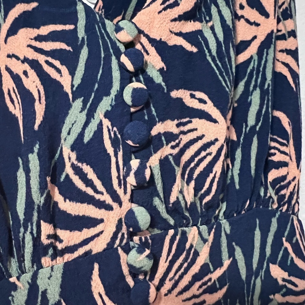 Madewell Palm print jumpsuit summer resort wear 2‎ - Picture 4 of 15